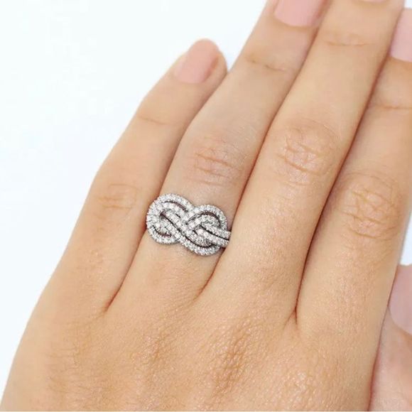 ✨💍Eternity 925 Sterling Silver Ring - Picture 3 of 4